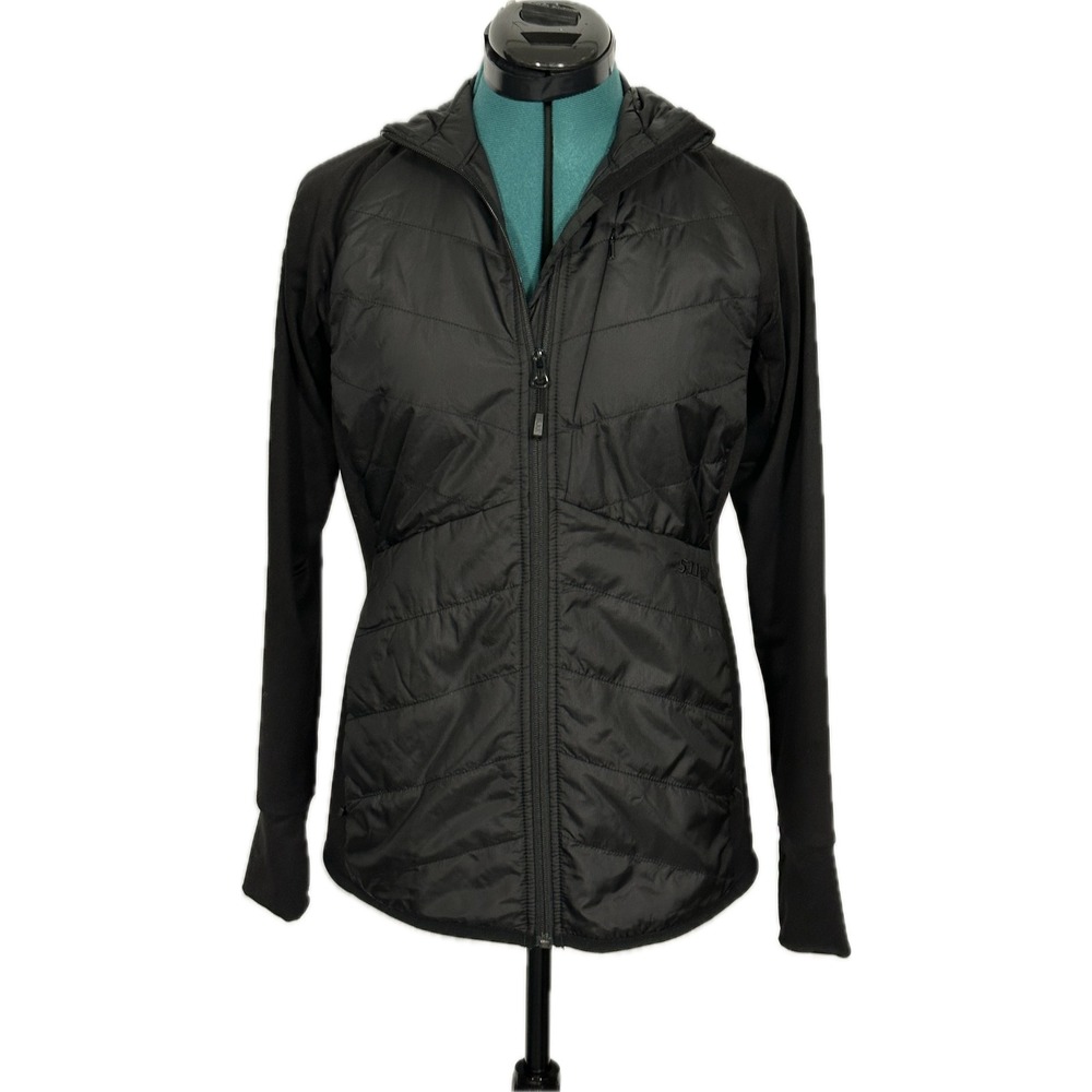 5.11 Tactical Hybrid Jacket Quilted Hooded Thumbhole Medium Black Performance